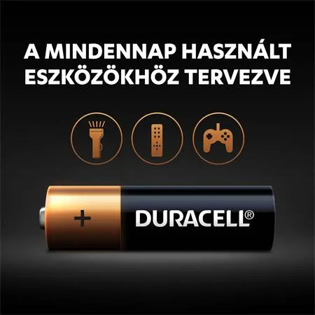 Batéria, tužkové AA, 4ks, DURACELL "Basic" 2