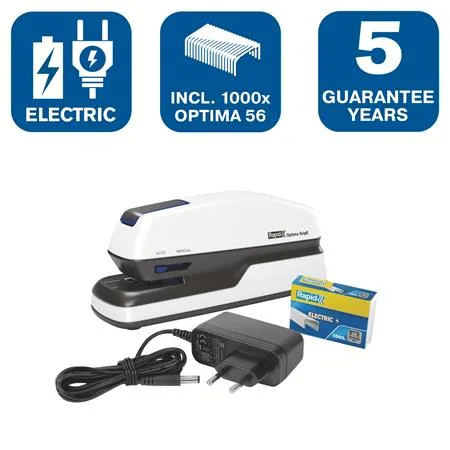 Zošívačka, elektrická, 20 listov, RAPID "Optima Grip" 3