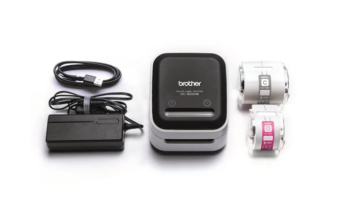 Tlačiareň etikiet a štítkov, farebná, BROTHER "VC-500W" 3