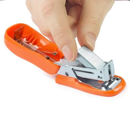 Zošívačka, 24/6, 26/6, 12 listov, RAPESCO "Bug Mini", oranžová 4