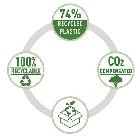 Dierovačka, recyklovaná, 20 listov, RAPID "Eco 20", čierna 6