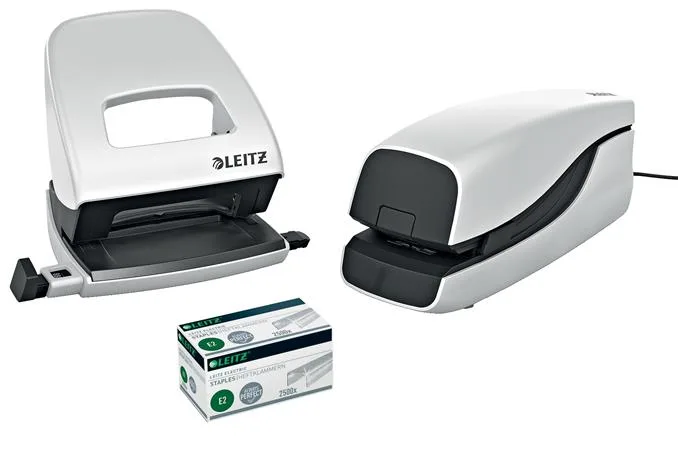 Zošívačka, elektrická, 24/6, 20 listov, LEITZ "Nexxt 5533", biela 6