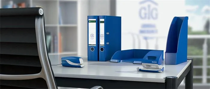 Zošívačka, elektrická, No.10, 10 listov, LEITZ "Nexxt 5532", modrá 6