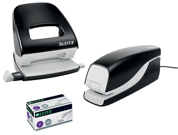 Zošívačka, elektrická, No.10, 10 listov, LEITZ "Nexxt 5532", čierna 7