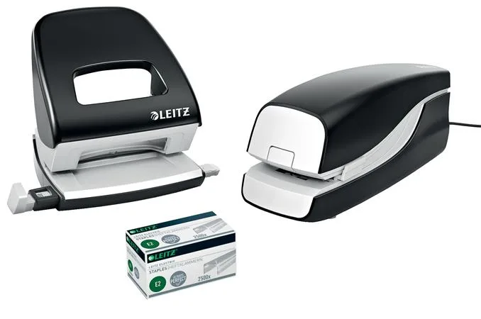 Zošívačka, elektrická, 24/6, 20 listov, LEITZ "Nexxt 5533", čierna 6
