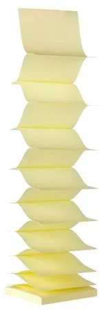 Samolepiaci bloček, "Z", 75x75, 100 listov, APLI, žltý 2