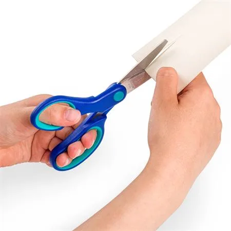 Nožnice, školské, 14 cm, pre ľavákov, STAEDTLER "Noris 965", modrá 4