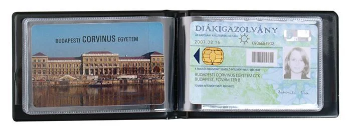 Puzdro na doklady, 8 ks vnútorných vreciek, VICTORIA OFFICE, čierne 2