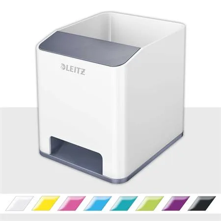 Držiak na písacie potreby, LEITZ "Wow", biela 2