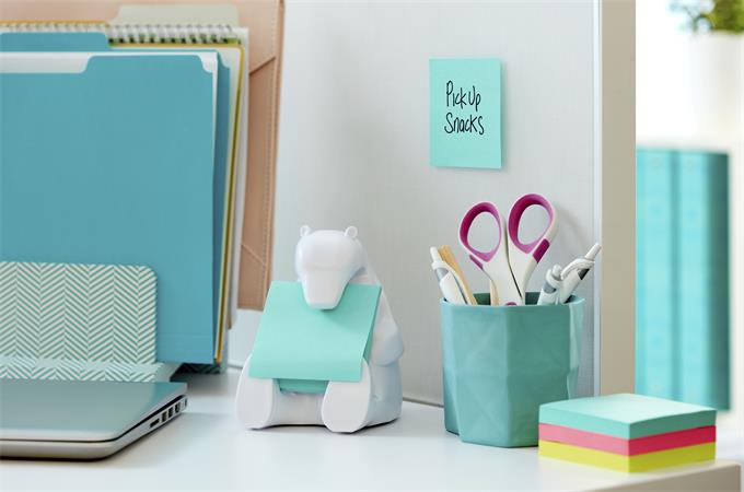 Dávkovač na samolepiace štítky "Z", 3M POSTIT "Medveď biely", biely 2