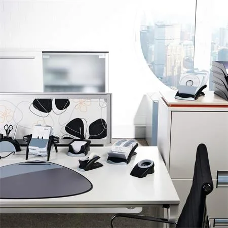 Kartotéka na vizitky, plastová, 200-kusová, A-Z rozlišovač, ležatá, DURABLE, "VISIFIX®", čierna 2