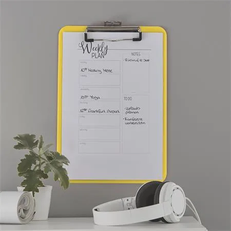 Podložka na písanie, A4, LEITZ "Wow", žltá 2