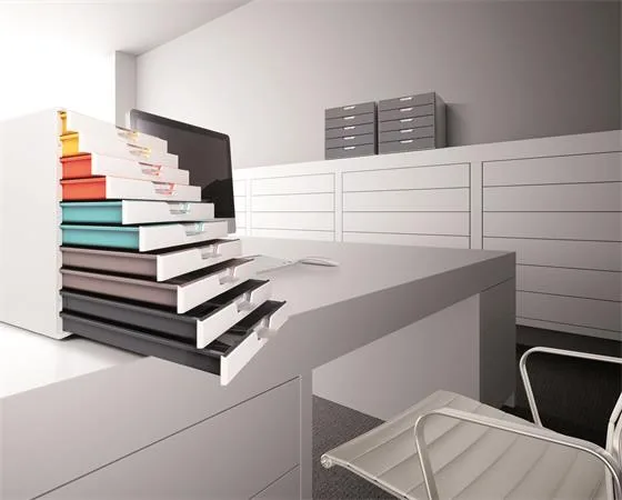 Zásuvkový box, plastový, 10 zásuviek, DURBALE "VARICOLOR® 10", biela 5