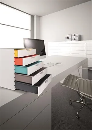 Zásuvkový box, plastový, 5 zásuviek , DURABLE "VARICOLOR® 5", biela 8
