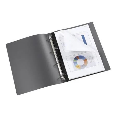 Prezentačná doska, 20 vreciek, A4, VIQUEL, "Essentiel", čierna 4