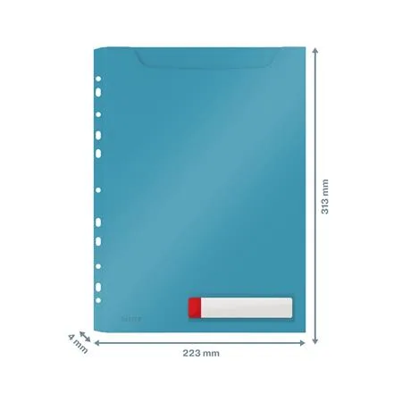 Euroobal, A4 maxi, LEITZ "Cosy Privacy", pokojná modrá 4