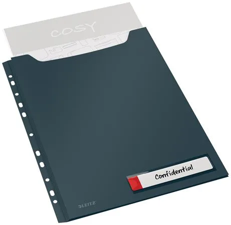 Euroobal, A4 maxi, LEITZ "Cosy Privacy", zamatová sivá 3