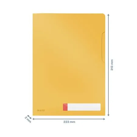 Euroobal, "L", A4, PP, LEITZ "Cosy Privacy", teplá žltá 4