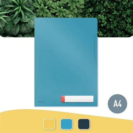 Euroobal, "L", A4, PP, LEITZ "Cosy Privacy", pokojná modrá 2
