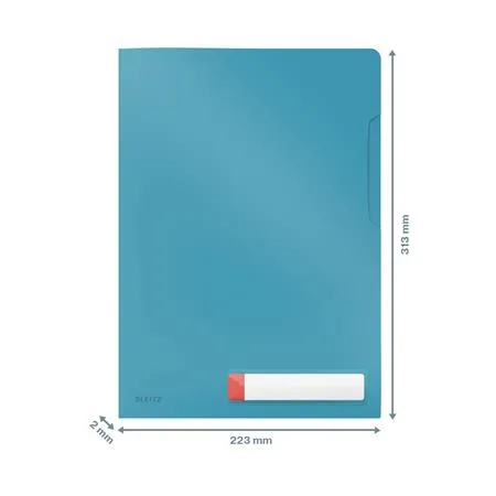 Euroobal, "L", A4, PP, LEITZ "Cosy Privacy", pokojná modrá 4
