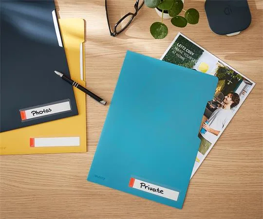 Euroobal, "L", A4, PP, LEITZ "Cosy Privacy", pokojná modrá 5