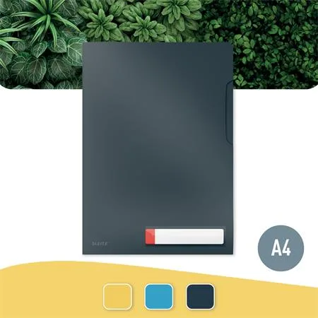 Euroobal, "L", A4, PP, LEITZ "Cosy Privacy", zamatová sivá 2