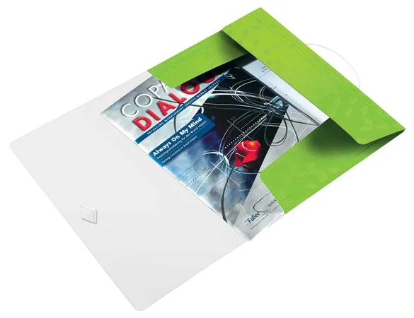 Doska s gumičkou, PP, A4, LEITZ "Wow", zelená 4