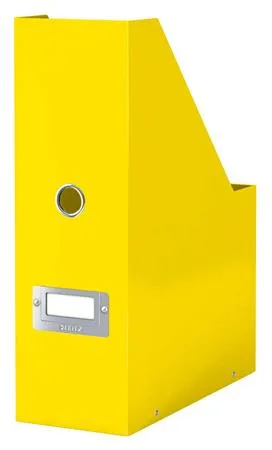 Zakladač, PP/kartón, 95 mm, LEITZ "Click&Store", žltá 4