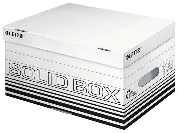 Archívny kontajner, S veľkosť, LEITZ "Solid", biela 2