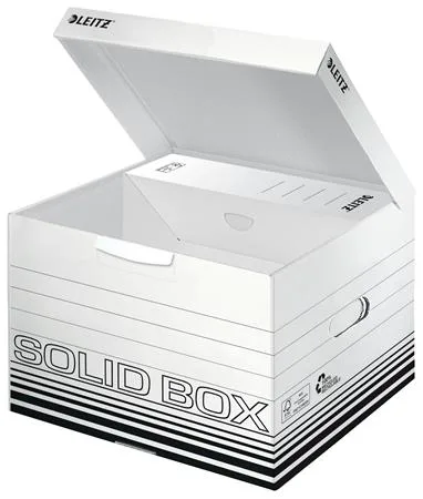 Archívny kontajner, M veľkosť,  LEITZ "Solid", biela 3