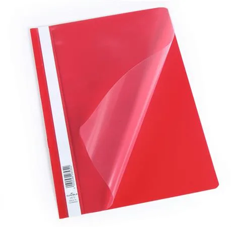 Rýchloviazač, PP, A4, DURABLE "Economy", červená 2
