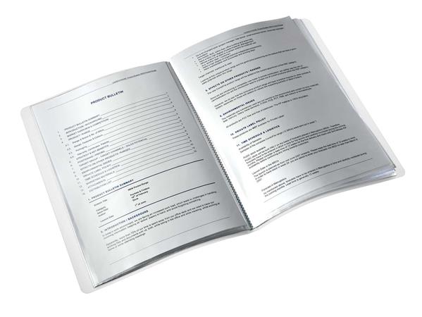 Prezentačná doska, 40 vreciek, , A4, LEITZ "Wow", ladovo modrá 3