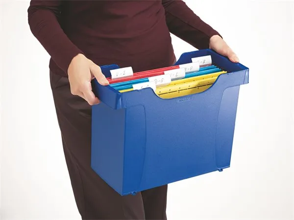 Box na závesné zakladacie dosky, 5  ks závesných zakladacích dosiek, LEITZ "Plus", čierny 3