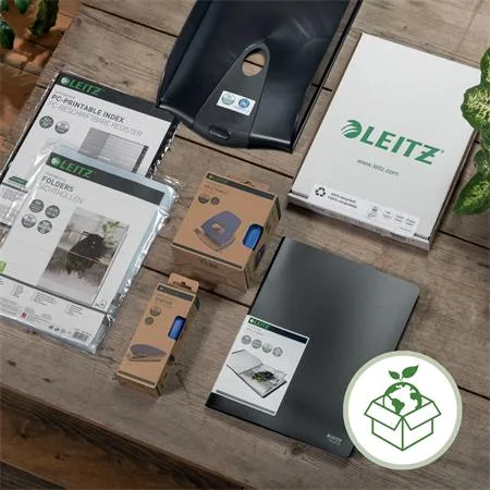 Euroobal, otvor zhora aj zvnútra, A4, PP, 140 mikrónov, drsný povrch, LEITZ "Recycle" 6