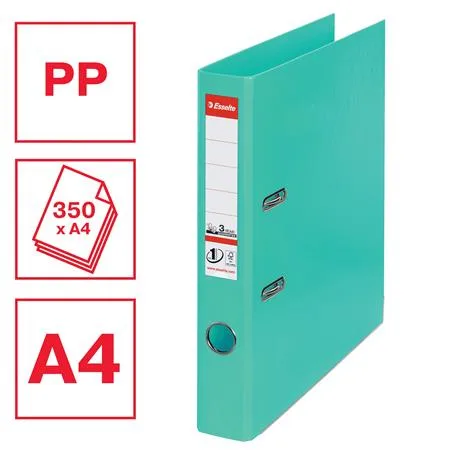 Pákový šanón, 50 mm, A4, PP/PP, s ochranným spodným kovaním, ESSELTE "Standard", zelený 2