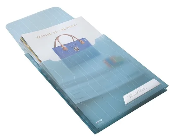 Euroobal, A4, 200 mikr., s uškom, LEITZ "CombiFile Jumbo", modrý 7