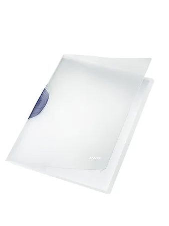Rýchloviazač, s klipom, PP, A4, LEITZ "ColorClip Magic", sivý 2