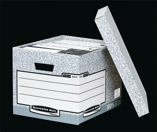 Archívny kontajner, kartónový, štandard, "BANKERS BOX® SYSTEM by FELLOWES®" 2