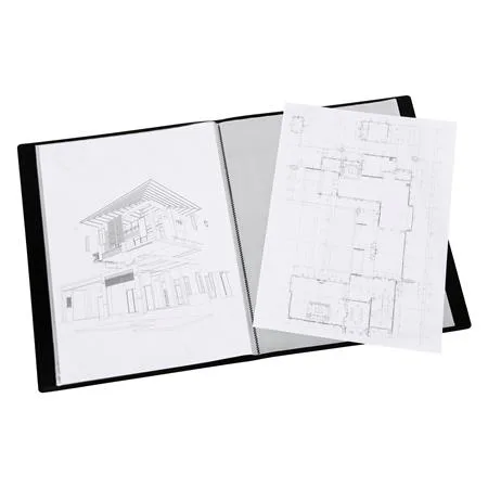 Prezentačná doska, 30 vreciek, A3, VIQUEL "Essentiel", čierna 6