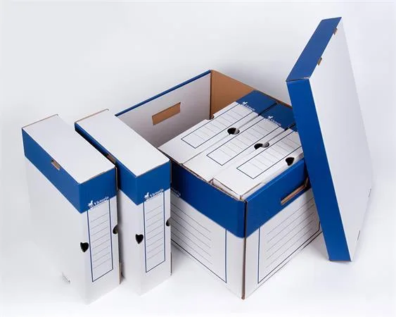 Archívny kontajner, 325x460x270 mm, kartónový, VICTORIA OFFICE, modro-biela 2