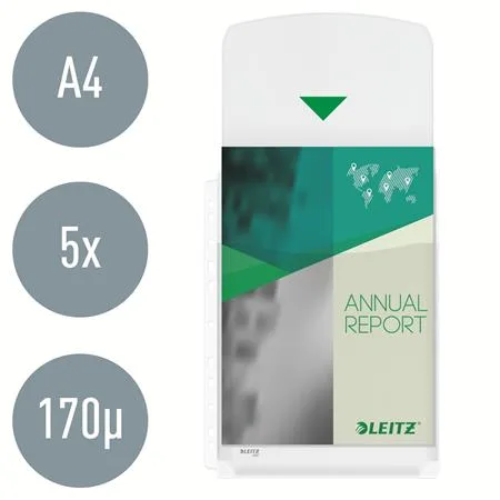 Euroobal, A4, 170 mikr., drsný povrch, 20 mm, s chlopňou, LEITZ "Jumbo" 2