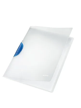 Rýchloviazač, s klipom, PP, A4, LEITZ "ColorClip Magic", modrý 2