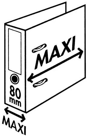 Pákový šanón, 80 mm, A4, PP/PP, s ochranným spodným kovaním, ESSELTE "Standard Plus", sivý 2