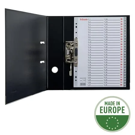 Register, plastový, A4, 1-54, ESSELTE, sivý 3