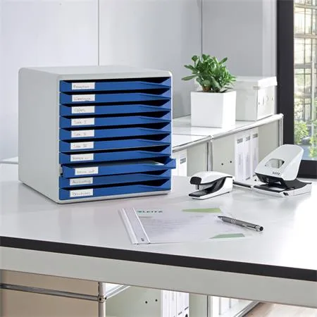 Standard zásuvkový box, 10 zásuviek, modré 4