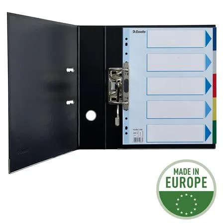 Register, plastový, A4 Maxi, 5 dielny, ESSELTE 5