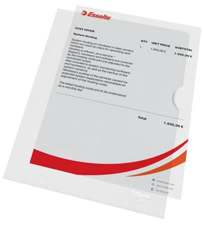 Obal, "L", A5, 115 mikr., drsný povrch, ESSELTE "Standard" 4