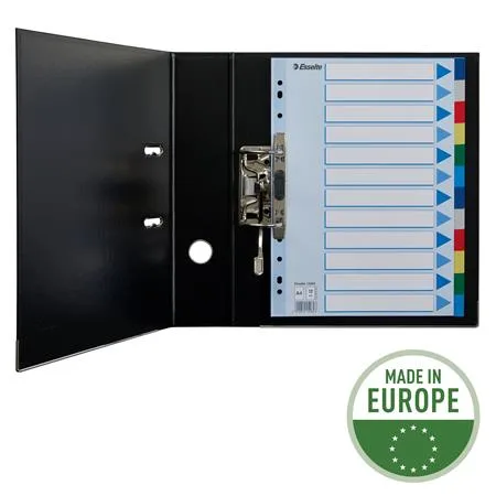 Register, plastový, A4, 12 dielny, ESSELTE 5