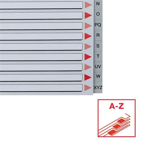 Register, plastový, A4, A-Z, ESSELTE, sivý 5