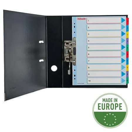 Register, laminovaný kartón, A4 Maxi, 1-10, prepisoavteľný, ESSELTE 3